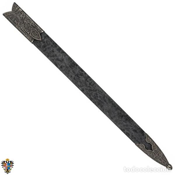 Militaria: FUNDA ESPADA MEDIEVAL RIGIDA FABRICADA EN LOS 90. 97 CMS - Foto 2
