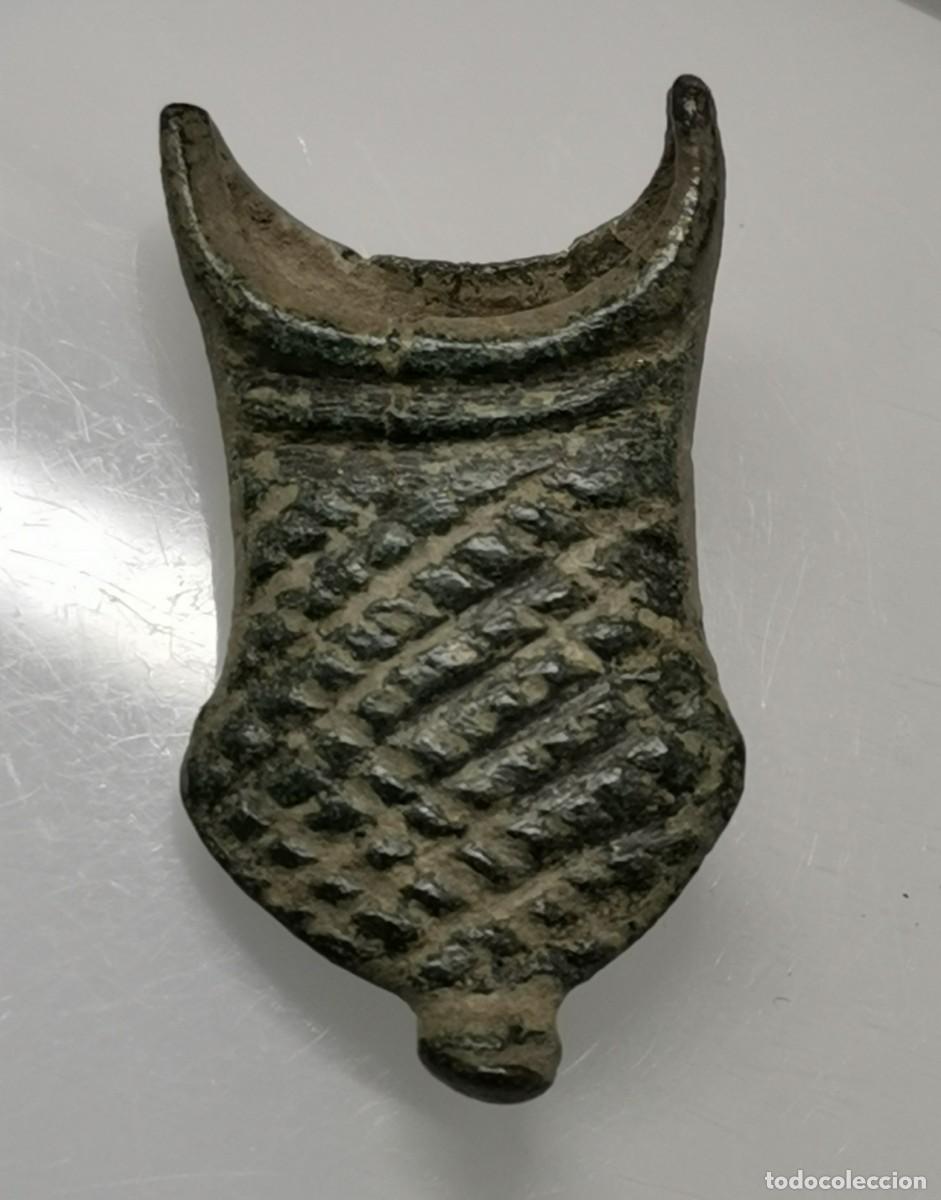 Militaria: CONTERA MEDIEVAL DE BRONCE PARA FUNDA DE CUCHILLO O ESPADA - (S. XIII-XV Aprox)