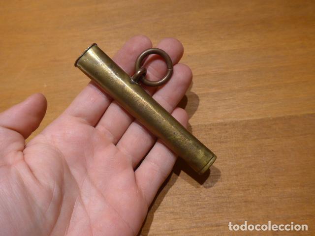 Militaria: Antiguo brocal original de funda de espada espa&ntilde;ola o espadin
