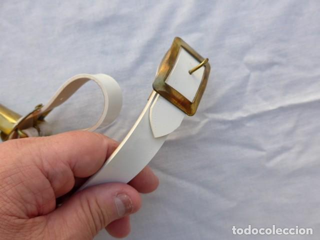 Militaria: ANTIGUO PORTA ESPADA SABLE PORTASABLE BLANCO - Foto 9