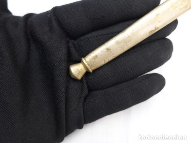 Militaria: ANTIGUA CONTERA PARA FUNDA ESPADA ESPADIN - Foto 7