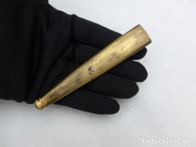 Militaria: ANTIGUA CONTERA PARA FUNDA ESPADA ESPADIN - Foto 4
