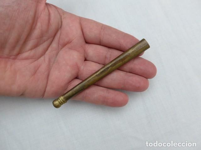 Militaria: ANTIGUA CONTERA PARA FUNDA ESPADA ESPADIN - Foto 4