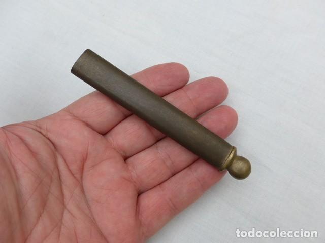 Militaria: ANTIGUA CONTERA PARA FUNDA ESPADA ESPADIN
