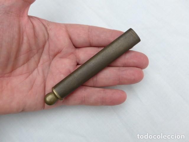 Militaria: ANTIGUA CONTERA PARA FUNDA ESPADA ESPADIN - Foto 4