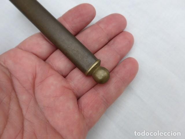 Militaria: ANTIGUA CONTERA PARA FUNDA ESPADA ESPADIN - Foto 5
