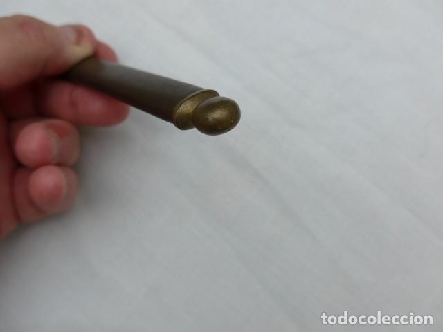 Militaria: ANTIGUA CONTERA PARA FUNDA ESPADA ESPADIN - Foto 7