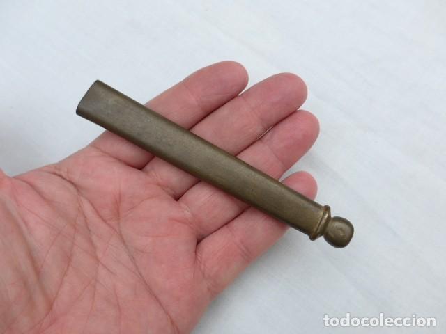 Militaria: ANTIGUA CONTERA PARA FUNDA ESPADA ESPADIN - Foto 1