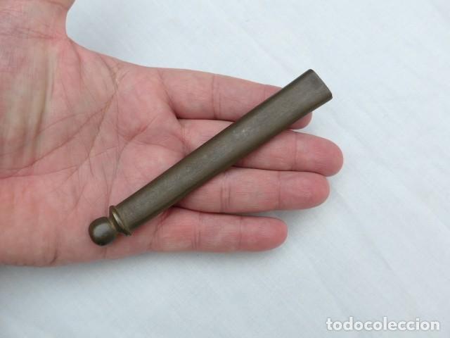 Militaria: ANTIGUA CONTERA PARA FUNDA ESPADA ESPADIN - Foto 4