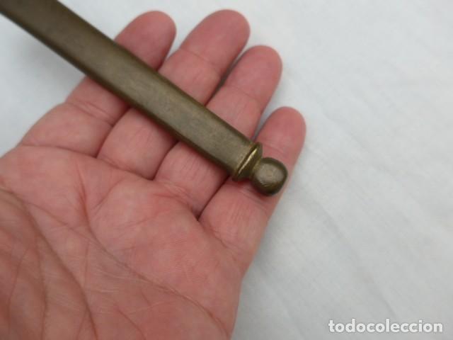 Militaria: ANTIGUA CONTERA PARA FUNDA ESPADA ESPADIN - Foto 5