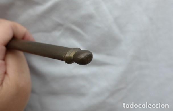 Militaria: ANTIGUA CONTERA PARA FUNDA ESPADA ESPADIN - Foto 7