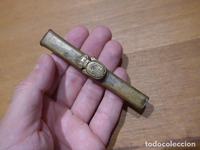 Militaria: Antiguo brocal original de funda de espada espa&ntilde;ola o espadin