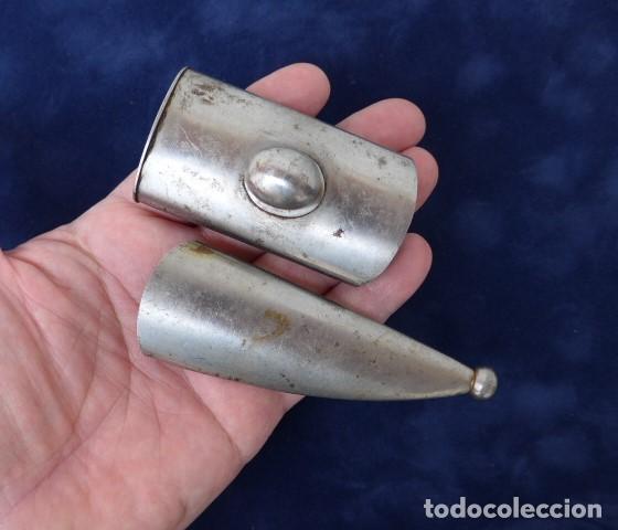 Militaria: ANTIGUO BROCAL Y CONTERA DE MACHETE ESPA&Ntilde;OL
