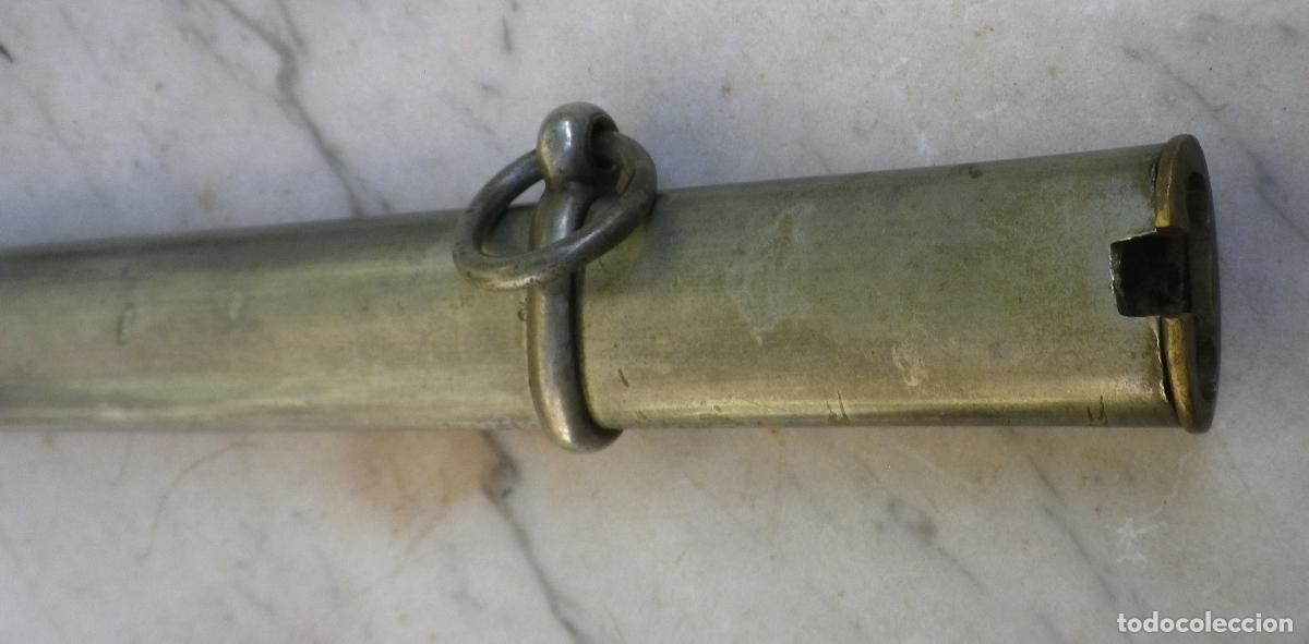 Militaria: Vaina de lat&oacute;n para sable, para recomponer o utilizar partes
