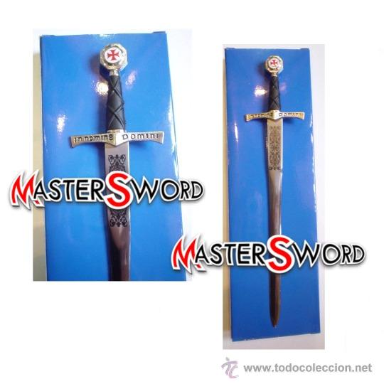 Militaria: MINI ESPADA TEMPLARIA EUROPEA. 29 CMS - Foto 1