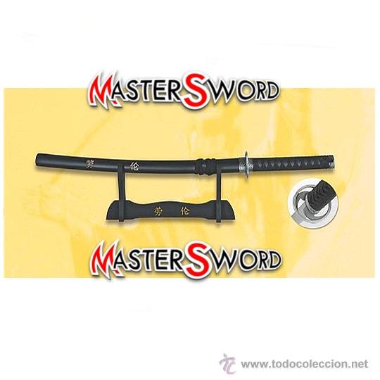 Militaria: WAKIZASHI SAMURAI + SOPORTE. 79 CMS. - Foto 1