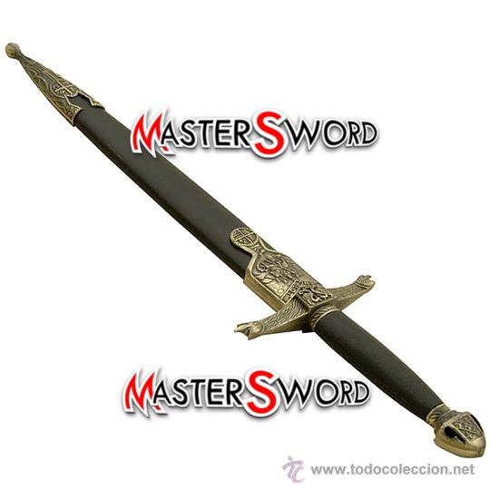 Militaria: DAGA CUCHILLO MOD. LANCELOT + FUNDA. 39,5 CMS - Foto 1