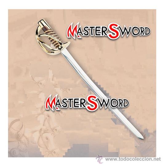 Militaria: MINI ESPADA SABLE EJERCITO CONFEDERADO 1860 + CAJA. 29 CMS - Foto 1