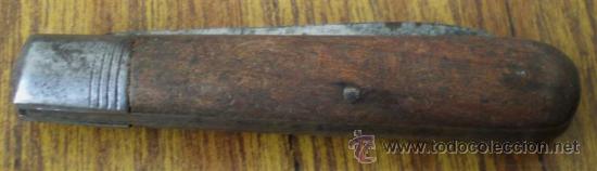 Militaria: NAVAJA mango de madera - Foto 2