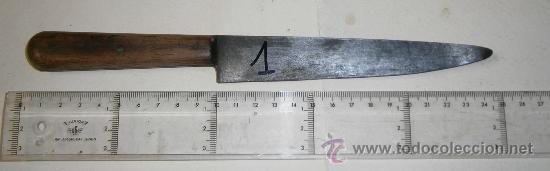 Militaria: Cuchillo de cocina, 24 cms, marca VIC - Foto 1