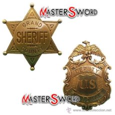 Militaria: INSIGNIAS PLACA BROCHE SHERIFF MARSHAL.. Lote 160089781