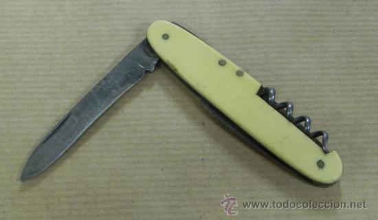 Militaria: ANTIGUA NAVAJA MULTIUSOS,  MIDE ABIERTA 14,5 CMS. - Foto 1