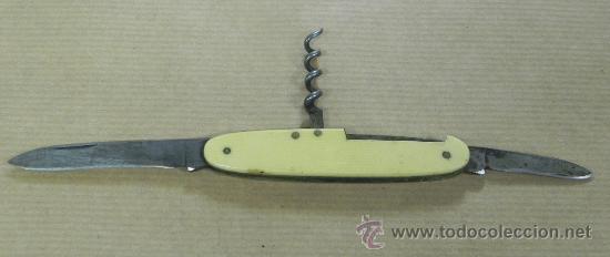 Militaria: ANTIGUA NAVAJA MULTIUSOS,  MIDE ABIERTA 14,5 CMS. - Foto 2