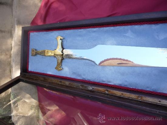Militaria: ESPECTACULAR  ESPADA  ARTESANAL - Foto 11