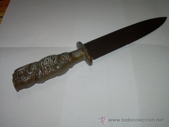 Militaria: ANTIGUO Y BONITO MACHETE DE MONTE. - Foto 2