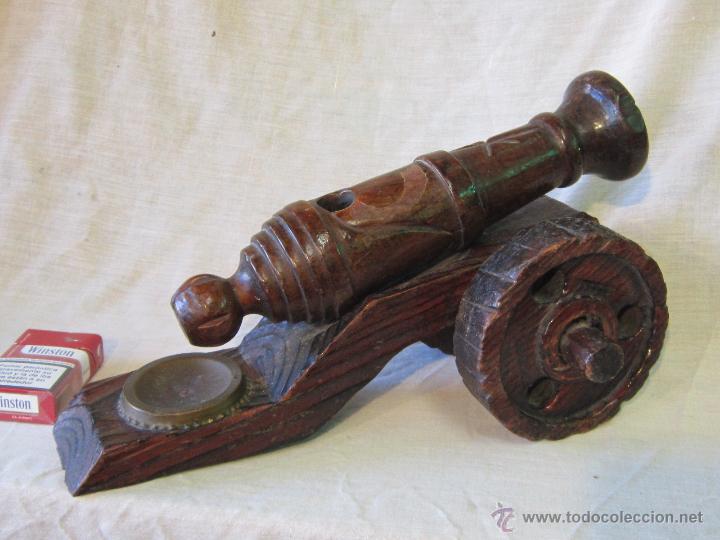 Militaria: CA&Ntilde;ON REPLICA EN MADERA - Foto 1