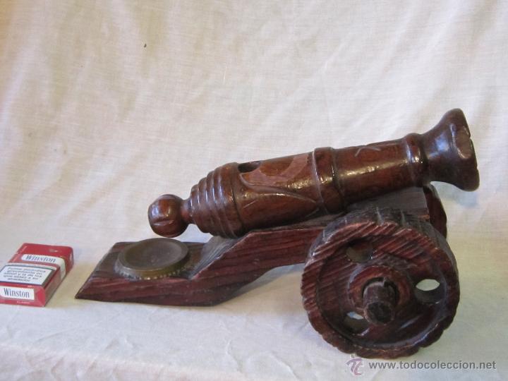 Militaria: CA&Ntilde;ON REPLICA EN MADERA - Foto 3