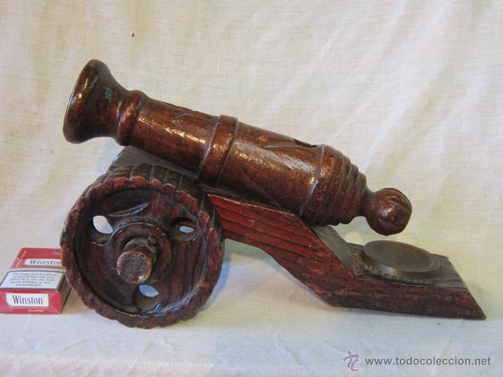 Militaria: CA&Ntilde;ON REPLICA EN MADERA - Foto 4