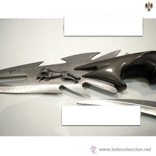 Militaria: CUCHILLO MOD. COMANDO ENTERIZO PANTERA + FUNDA. 33 CMS - Foto 2