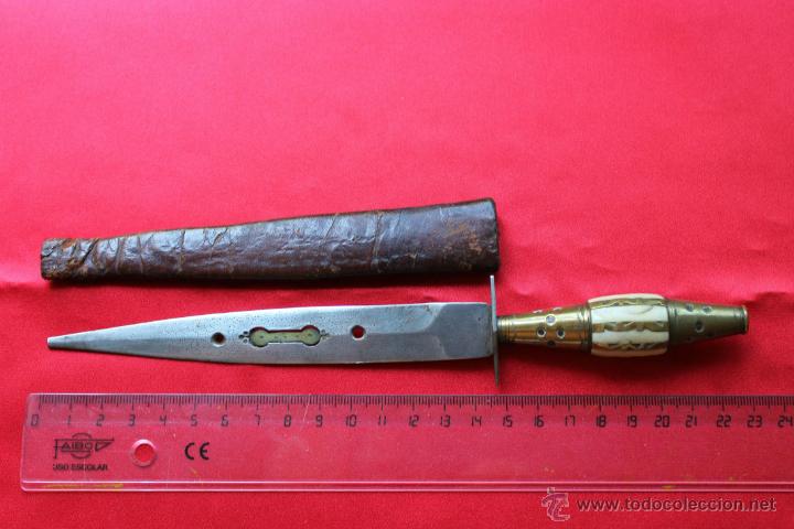 puñal con funda s.xix albacete (grabado nombre - Comprar Armas Blancas ...