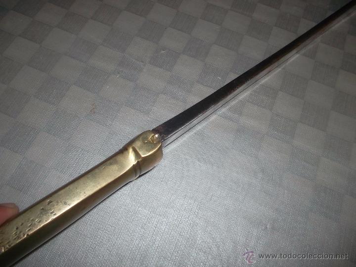 Militaria: bonito machete antiguo - Foto 3