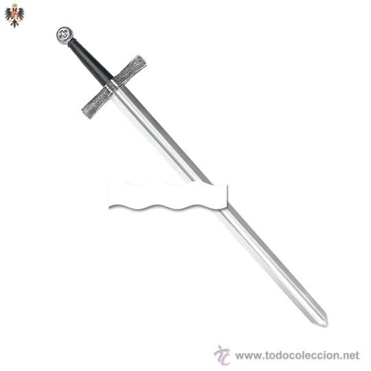 Militaria: ESPADA MEDIEVAL EN L&Aacute;TEX PARA PRACTICAS. 110,5 CMS - Foto 1