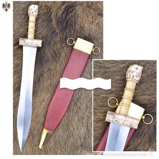 Militaria: ESPADA GLADIUS GRECO ROMANA + FUNDA. 57 CMS - Foto 1