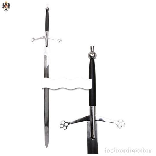 Militaria: ESPADA CLAYMORE FORJADA MANDOBLE ESCOCES. 105 CMS - Foto 1