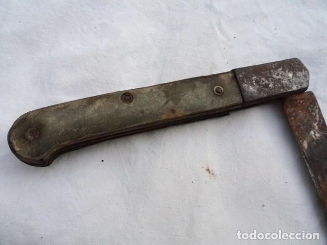 Militaria: ANTIGUA NAVAJA CON MANGO DE ASTA. - Foto 10