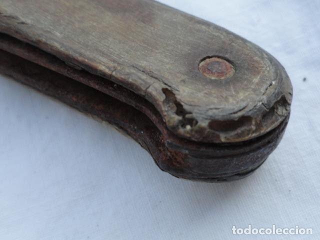 Militaria: ANTIGUA NAVAJA CON MANGO DE ASTA. - Foto 18