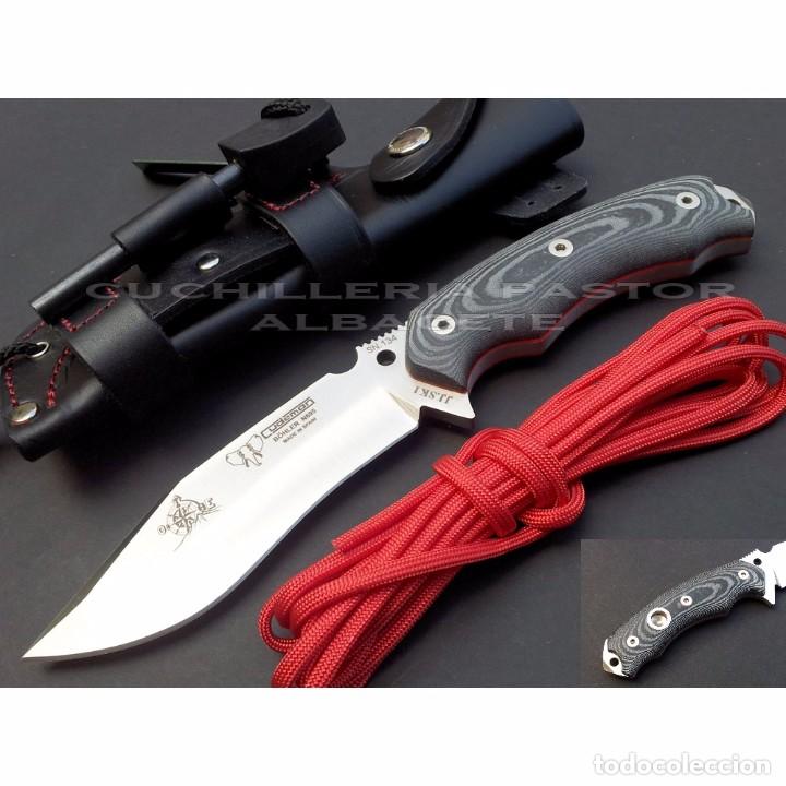 Militaria: Cuchillo CUDEMAN JJ SK1 micarta negra 124M