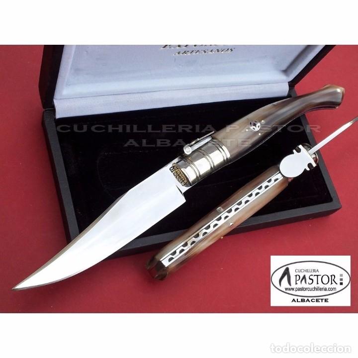 Militaria: Navaja artesanal Exposito tipo cordobesa ceb&uacute; - Exposito pocket knife