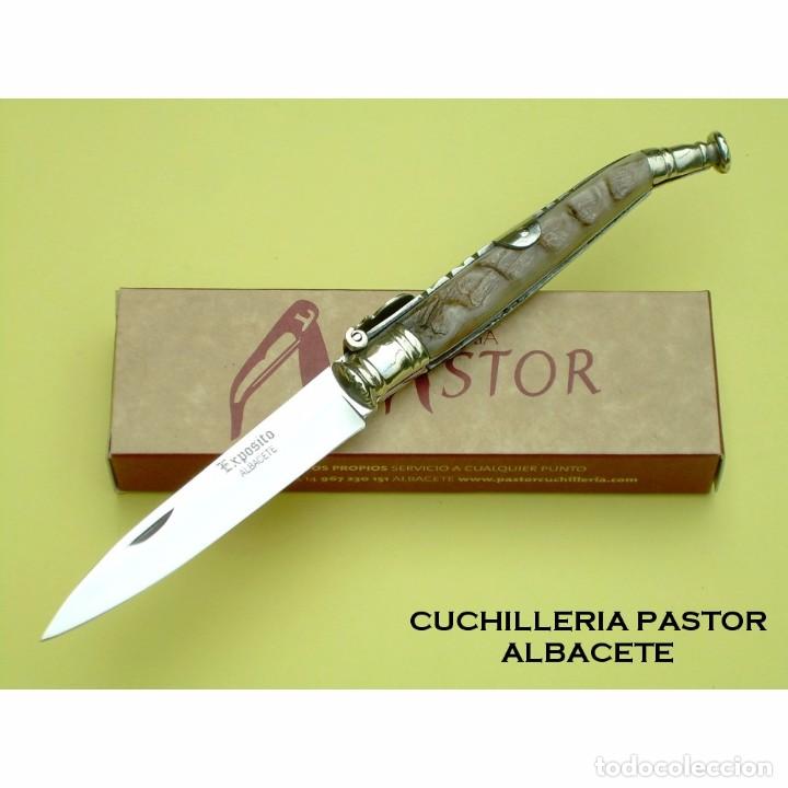 Militaria: Navaja Estilete Exposito 123MU Muflon Hoja de 10 cm
