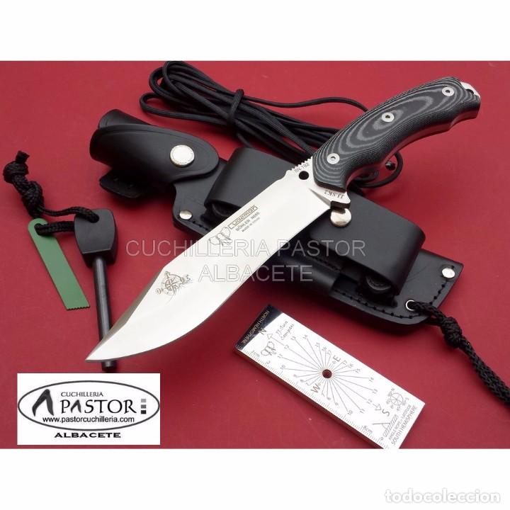 Militaria: Cuchillo Cudeman 125 MC JJSK2 micarta negra + Kit