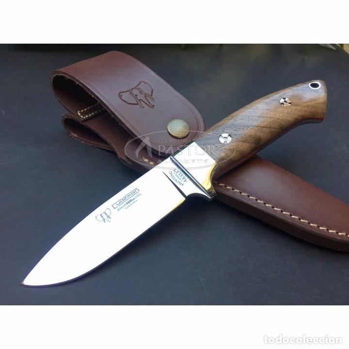 Militaria: Cuchillo Cudeman 254G Akeley Madera Nogal