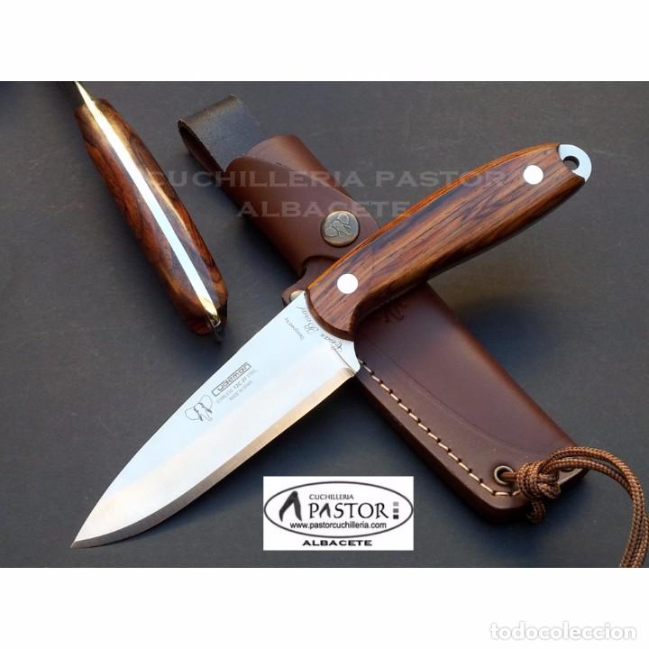 Militaria: Cuchillo CUDEMAN Cesar Bozal madera cocobolo 123K
