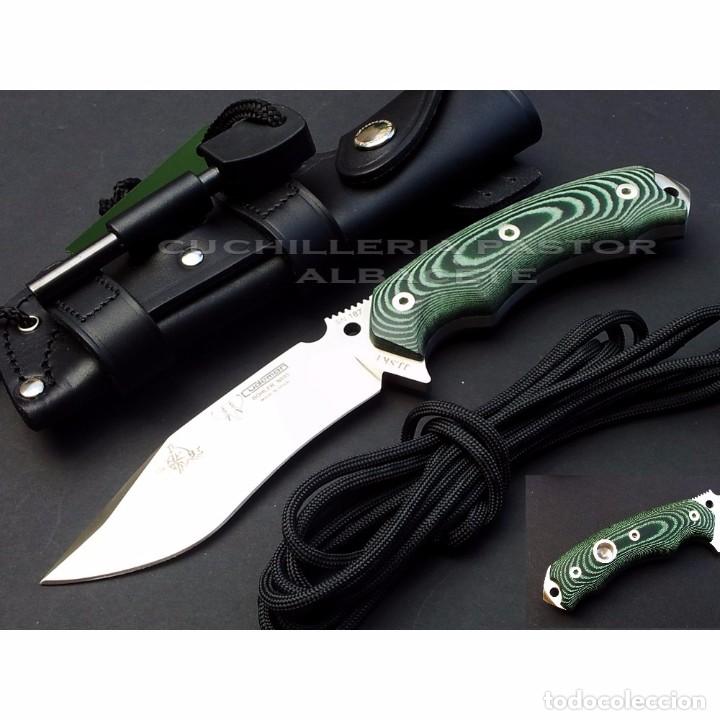 Military Antiques: Cuchillo CUDEMAN JJ SK1 B&ouml;hler micarta verde 124V