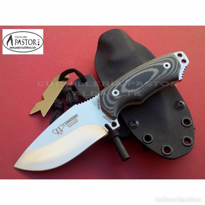 Militaria: Cuchillo CUDEMAN mini Boina Verde KYDEX 115BK