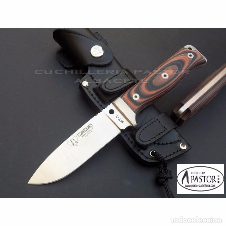 Militaria: Cuchillo CUDEMAN MT5 b&ouml;hler micarta bicolor naranja-negro 120W