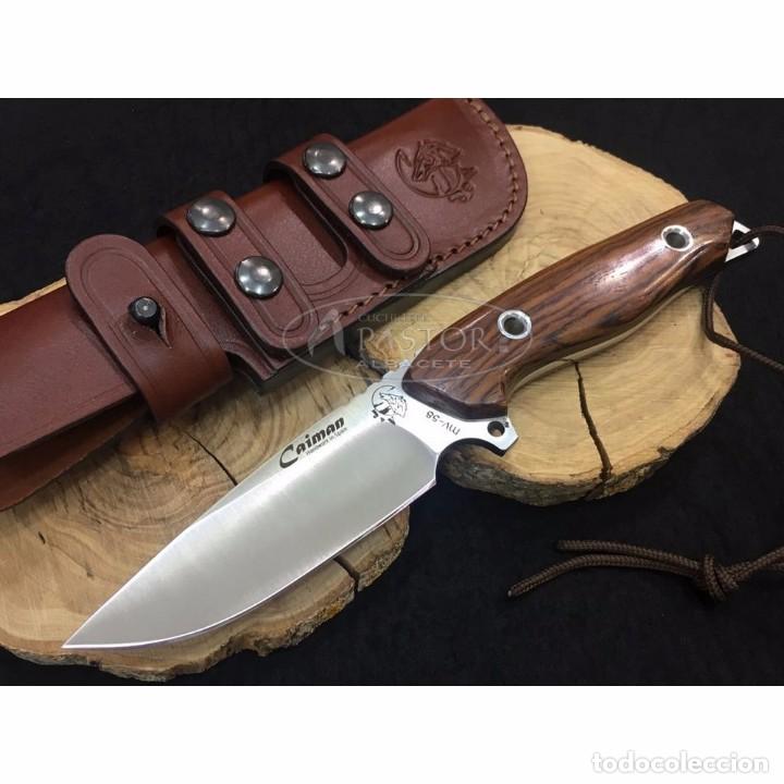 Militaria: Cuchillo J&V CDA Caiman Cocobolo
